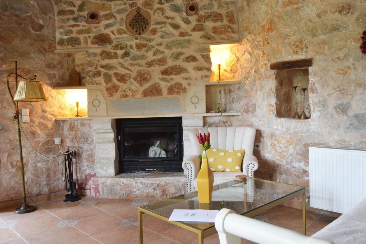 Stone Built Villa Galatia, Poolside & Perfect View Καρές Εξωτερικό φωτογραφία